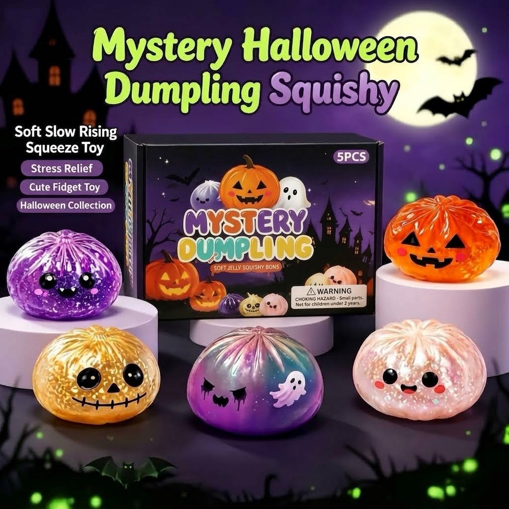 Halloween Dumpling Squishy Toy – Slow Rising Stress Relief